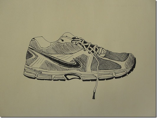 contour shoe drawing